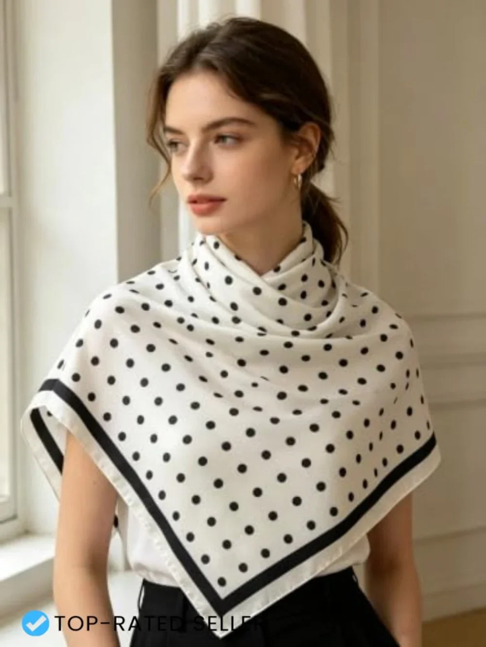 XL Extra Large Square Scarf Silk Feeling Fashion Wrap Head Scarf Shawl